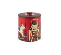 Excelsa Vintage Christmas - Tarro para galletas, metal, diámetro 16,7 cm, caja de lata navideña