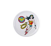 Excelsa Wonder Woman - Plato de Pizza, Porcelana, Blanco