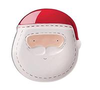 Excelsa Xmas Country Style - Plato, cerámica, Color Blanco y Rojo