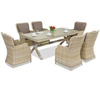 Exclusivo conjunto de comedor London Garden Point de technoratán beige