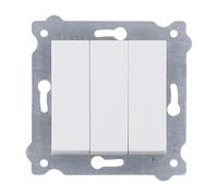 EXEN - Interruptor Empotrado para Luz - Interruptor de Pared - Blanco 3-Vías - All-in-One Compatible con las Series KARELL/ODAK/COMFORT - 213/01E