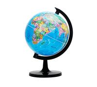 EXERZ 20cm Globo Terráqueo - Mapa en inglés - Montado por ti mismo - Educativo/Geográfico/Político