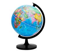 EXERZ 30cm Globo Terráqueo - Mapa en inglés - Montado por ti mismo - Educativo/Geográfico/Político - Escuela, el Hogar la Oficina