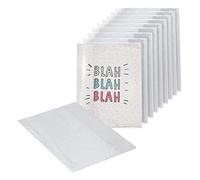 EXERZ A5 Funda para cuaderno de ejercicios 10pz, transparente, resistente al agua, fundas protectoras para cuaderno, funda de PVC (A5 x 10)