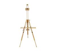 EXERZ Caballete de Dibujo Portátil, Caballete Trípode Altura Ajustable (130-191 cm) de Madera de Haya - Ideal para Artistas, Pintura y Uso en Exterior