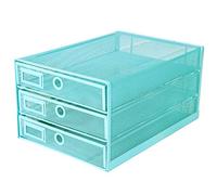 Exerz Cajón archivador de Oficina/Clasificador de Papel con 3 Cajones/Cajonera para archivadores/Organizador para el Escritorio
