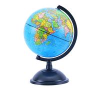 Exerz Globo Terráqueo 20 cm Mapa Español Base Negra Para Escritorio