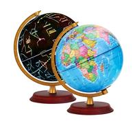 EXERZ Globo Terráqueo Iluminado 20 cm Mapa Español Y Constelaciones