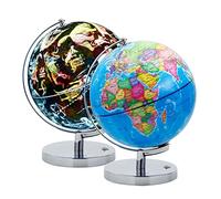 EXERZ Globo Terráqueo Iluminado 23 cm Mapa Español Y Constelaciones