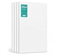 EXERZ Lienzo Entelado 60x100 cm, Pack de 4, 100% Algodón,Triple Imprimación