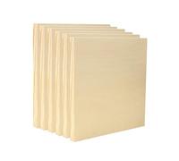 EXERZ Tablas de Pintura de Madera 15.2x20.3cm - Paquete de 6 - Paneles de Madera Rectangulares para Pintura Acrílica, al Óleo y Técnicas Mixtas - Tablas de Artesanía Lisas para Artistas, Niños y