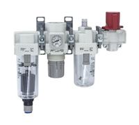 EXHOYAJB Filtro de Aire Combinado + regulador + lubricador + válvula AC20 AC30 AC20-02E/01CE/02CE/02C-VB AC30-02E/03E/02C/03C/02D-VB(AC30-03CE-V-B)