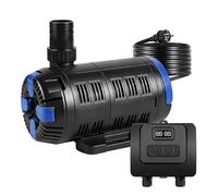 EXLECO Bomba de estanque ajustable para exteriores, 8000 l/h, 18 W-80 W, bomba de chorro ajustable con controlador multifuncional, bomba de filtro para estanque de jardín, fuente