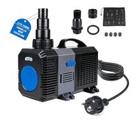 EXLECO Super Eco Bomba para Estanque Anfibia 10000L/H 80W Filtro Pecera, Bombas de Agua Sumergible, Bomba para Fuente Jardín, Filtro Acuario para Acuario y Estanque, CTP-10000