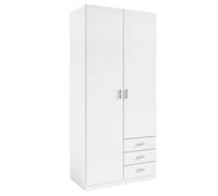 Exojo Armario Juvenil Roma Blanco 2 Puertas 3 Cajones 100x216CM