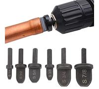Expansor de Tubo de 6 UDS, Juego de Herramientas de Cambio de Tubería de Cobre, Brocas de Expansión de Tubo Giratorio, Accesorios de Taladro Eléctrico de Herramienta de Extensión