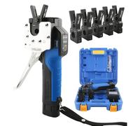 Expansor eléctrico de tubo de cobre, batería de iones de litio de 7,4 V, 9 tamaños de portabrocas intercambiables (1/4-3/4 pulgadas/6-12 mm), herramienta de ensanchamiento de cono excéntrico HVAC con