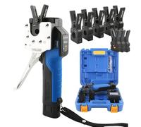 Expansor eléctrico de tubo de cobre, batería de iones de litio de 7,4 V, 9 tamaños de portabrocas intercambiables (1/4-3/4 pulgadas/6-12 mm), herramienta de ensanchamiento de cono excéntrico HVAC con