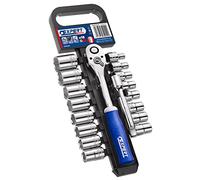 EXPERT E032942 - Juego de vasos y trinquete 1/2" - 18 herramientas en rack