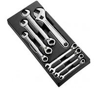 EXPERT E111100 - Modulo 7 llaves mixtas con triquete + llave ajustable
