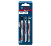 Bosch Hojas de sierra calar Expert T141HM 'Fiber Plaster' 3x 100 mm para fibrocemento y cartón-yeso
