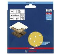 Expert Juego de papel de lija C470 (Grano: 60 mm - 240 mm, 6 pzs., Diámetro: 125 mm)