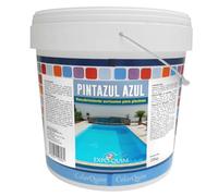 EXPOQUIM PINTURA para PISCINAS de CEMENTO al AGUA con acción IMPERMEABILIZANTE (Azul, 25 kg) - Secado rápido, antideslizante y resistente a UV - Apta para ESTANQUES y FUENTES