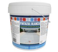 EXPOQUIM PINTURA para PISCINAS de CEMENTO al AGUA con acción IMPERMEABILIZANTE (Blanco, 25 kg) - Secado rápido, antideslizante y resistente a UV - Apta para ESTANQUES y FUENTES