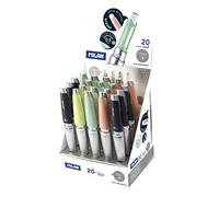 Milan Silver Display Box 20 Capsule Slim Mechanical Pencils 0.5 Mm Transparente Niños