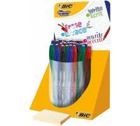 Expositor 28 bolígrafo bic borrable gelocity color