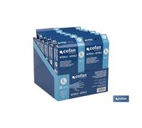 Expositor caja 30 unds. guantes nitrilo t-l