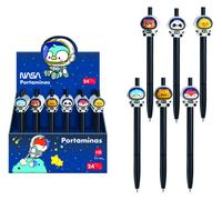 Expositor con 24 portaminas astronautas-animales - nasa dohe 79659
