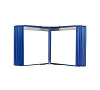 Expositor de archivos con tapa A4 montado en la pared, 40 bolsillos, multicolor, 13x9x7 pulgadas(Blue)