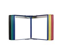 Expositor de archivos con tapa A4 montado en la pared, 40 bolsillos, multicolor, 13x9x7 pulgadas(Color)