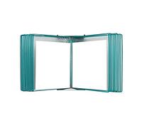 Expositor de archivos con tapa A4 montado en la pared, 40 bolsillos, multicolor, 13x9x7 pulgadas(Green)