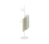 Expositor de Bufandas con Diseño en Espiral para Colgar Chales,Soporte de Hierro para Bufandas para Corbatas de Cuello,Bolsos,Pantalones de Yoga,Soporte Multiusos para Trajes (Size:170cm,Color:Blanco)