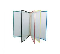 Expositor de pósteres con hojas intercambiables A4 Organizador de referencias for montaje en pared A4, 5 paneles, póster, libro con tapa, 23 x 33 cm, multicolor(C)