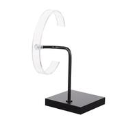Expositor de Relojes Simple de Metal Negro para Joyería | Soporte de Exhibición para Mostrador y Colección en Casa, Diseño Sencillo, Accesorio Único, Color Negro