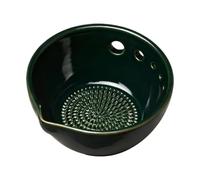 Exprimidor de ajos - Picadora manual de jengibre | Pequeño molino de alimentos para hierbas frescas, cortadora de nuez moscada, cuenco de pesto, rallador de condimento, trituradora de clavo portátil
