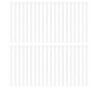 EXQUIMEUBLE Conector de Cortina Vertical Blanco de Plástico 100 Piezas