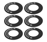 EXQUIMEUBLE Junta de Repuesto para válvula de colchón Inflable, Almohadilla de válvula Redonda, PVC Negro, 6 Piezas, Amplia compatibilidad, para esterillas de Yoga y colchones inflables