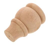 EXQUIMEUBLE Pata de Mesa de Madera Beige para Sofá y Gabinete Excelente Capacidad de Carga y Efecto Decorativo, Diseño Redondo de 10.5x8 Cm para Muebles