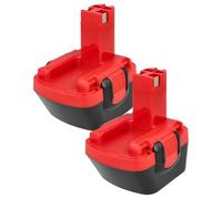 EXTENSILO 2X batería Compatible con Bosch GSB 12VE-2, GSB 12, GLI 12, GLI 12V Flash Light, Exact 8, GDR 12V Herramienta (3300 mAh, NiMH, 12 V)