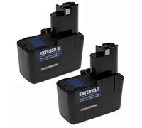 EXTENSILO 2X batería reemplaza Würth 702300712, 702 300 512, 702300 512, 702 300512, 702300512 para Herramienta (3300 mAh, NiMH, 12 V)