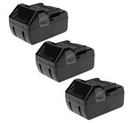 EXTENSILO 3X batería reemplaza Hitachi/Hikoki BSL 1830, BSL 1815X, 330557 para Herramienta, aspiradora (5000 mAh, Li-Ion, 18 V)