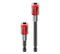 Extensión de Bits Hex Bit Extension Bar Hexagonal Handle Red Three Piece Set Quick Release Self-locking Rod Screwdriver(Color3)