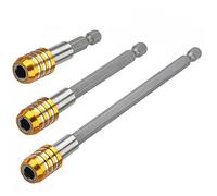 Extensión de Bits Stainless Steel Hex Bit Drill Head - 1/4" Extension Rod Quick Connect Adapter Electric Screwdriver Tool(3PCS)