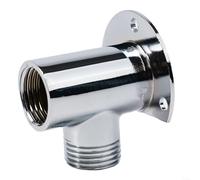 Extensión de brazo de ducha, cabezal de ducha de acero inoxidable, conector de brazo de extensión de montaje en pared, soporte de manguera inferior para ducha de baño (base de montaje)
