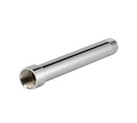 Extensión de brazo de ducha, extensor de cabezal de ducha con conexión G1/2", acabado cromado hecho de metal sólido Purelux