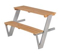Extensión de picnic para casita roba mesa y banco para exteriores niños desde 18 meses madera resistente multicolor accesorio para juego en jardín